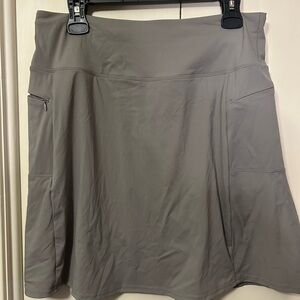 Gray A-line Mini Skirt for Athletic Occasions